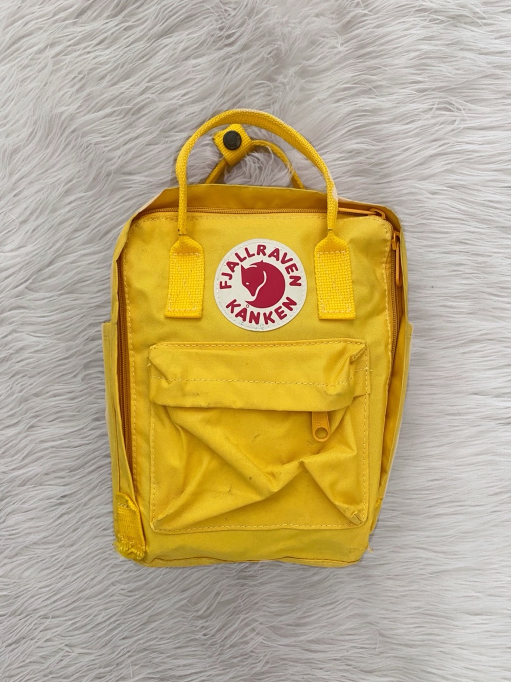 Fjallraven Kanken Mini Backpack Corn Yellow Outdoors Hiking Travel Bag 23510
